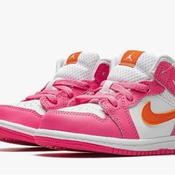 Jordan Toddler 1 Mid TD DX3239 681 Pinksicle - Size 8C - Picture 5 of 8